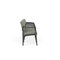 Lesro Lenox Steel 4 Seat Tandem Seating Metal Frame, Charcoal, OH Eucalyptus Upholstery LS4103 - alternate 2